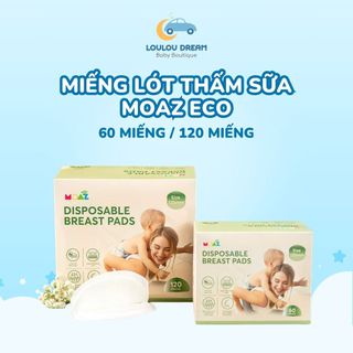 Miếng lót thấm sữa Moaz Eco cho mẹ 60 miếng/120 miếng