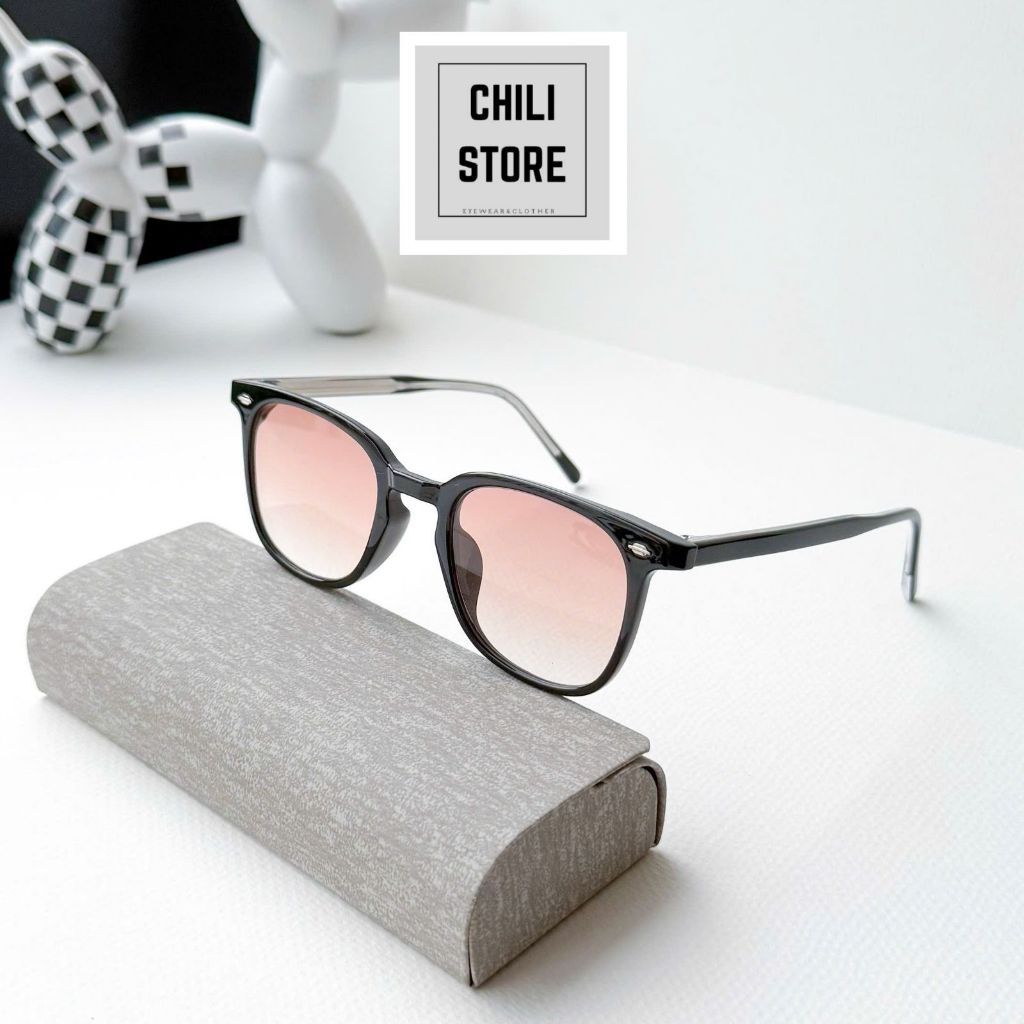 Kính mát nam nữ Chilistore Kính râm thời trang cao cấp mắt vuông 9208