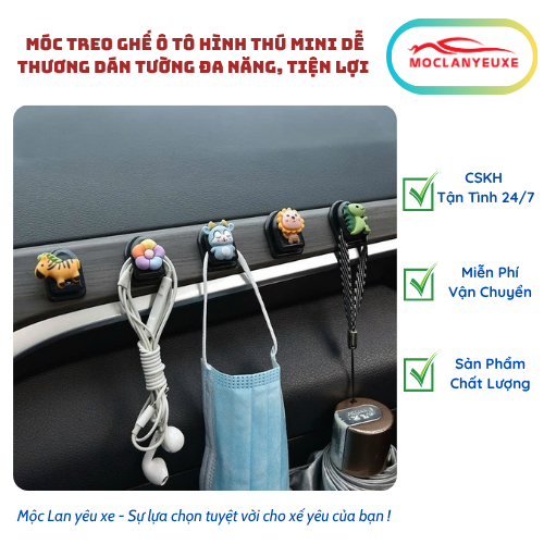 Móc Treo Hình Thú Mini Moclanyeuxe
