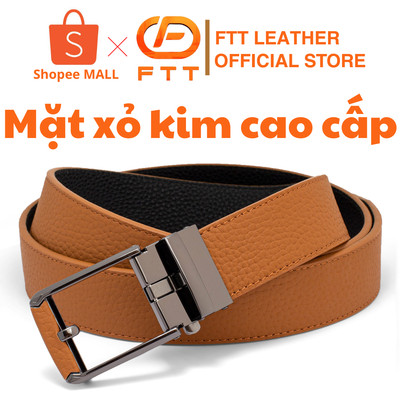 Thắt lưng da bò nam xỏ kim FTT Leather nhiều màu sắc sang trọng phù hợp đi làm công sở, đi chơi