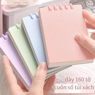  Sổ tay mini A7 dễ mang theo–Bìa mềm không cấn tay ghi chép từ vựng bài tập ghi nhớ tiện lợi cho học sinh THCS & THPT. 