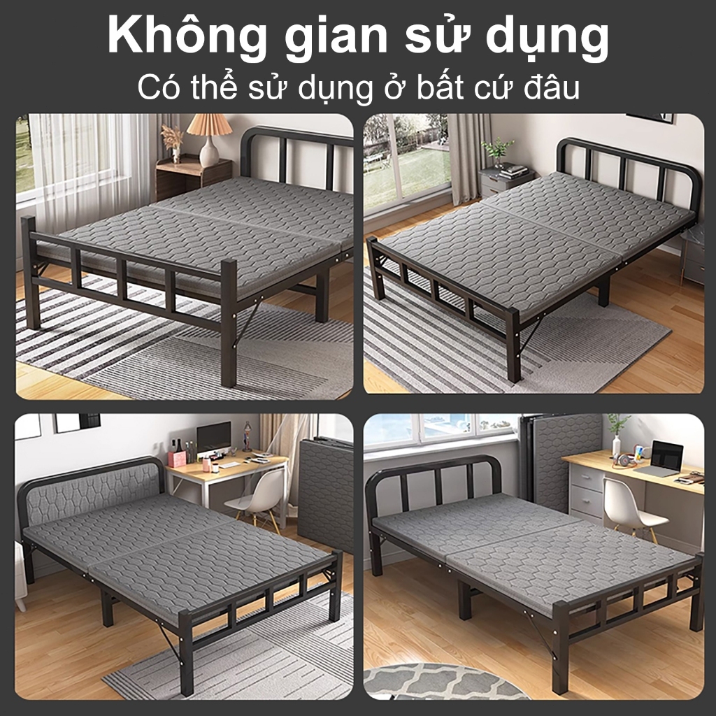 XUXU Giường Gấp Gọn Giường Xếp Hiện Đại Kèm Nệm Tiện Lợi Phù Hợp Cho Phòng Ngủ | BigBuy360 - bigbuy360.vn