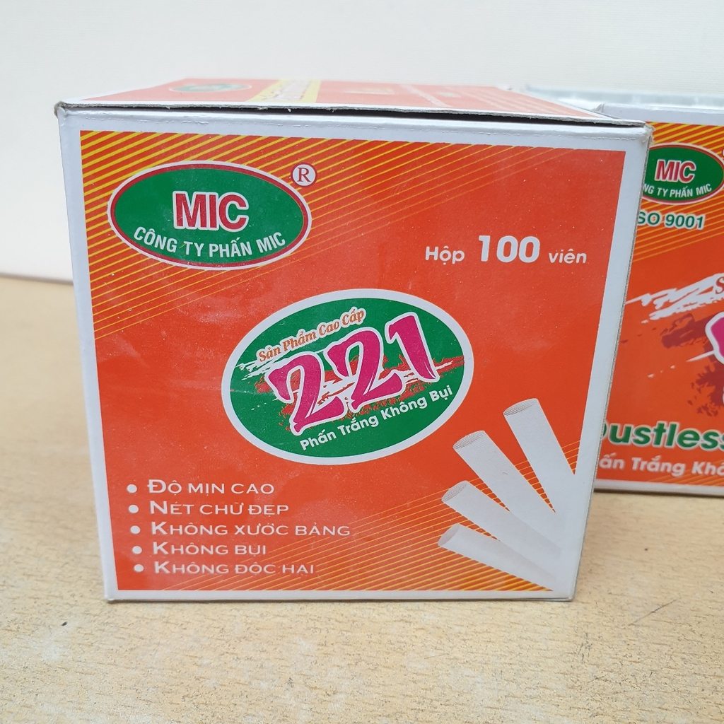Phấn mic không bụi 100V trắng , màu