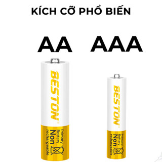 Pin Beston 1.5V AAA AA Alkaline – Không Sạc, Thế Hệ Mới, Siêu Bền, Hết Pin Chậm