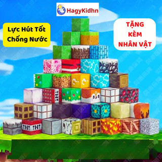 Đồ Chơi Khối Nam Châm Từ Tính Cho Bé Xếp Hình, Hagykidhn Nam Châm Block Đồ Chơi Xây Dựng Trẻ Em