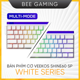 Bàn phím cơ Veekos Shine60 HE SP White Series ( Led ARGB / Rapid Trigger / Magnetic Switch )
