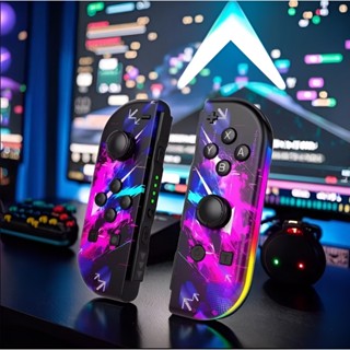  Bộ tay cầm joycon Cyberpunk joy con led rgb Nintendo Switch Switch Lite Switch Oled 