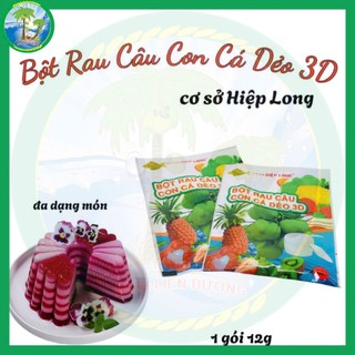 1 GÓI BỘT RAU CÂU CON CÁ DẺO{12 G}