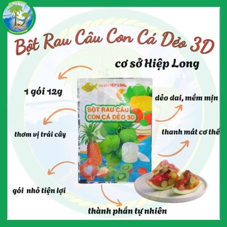 1 GÓI BỘT RAU CÂU CON CÁ DẺO{12 G}