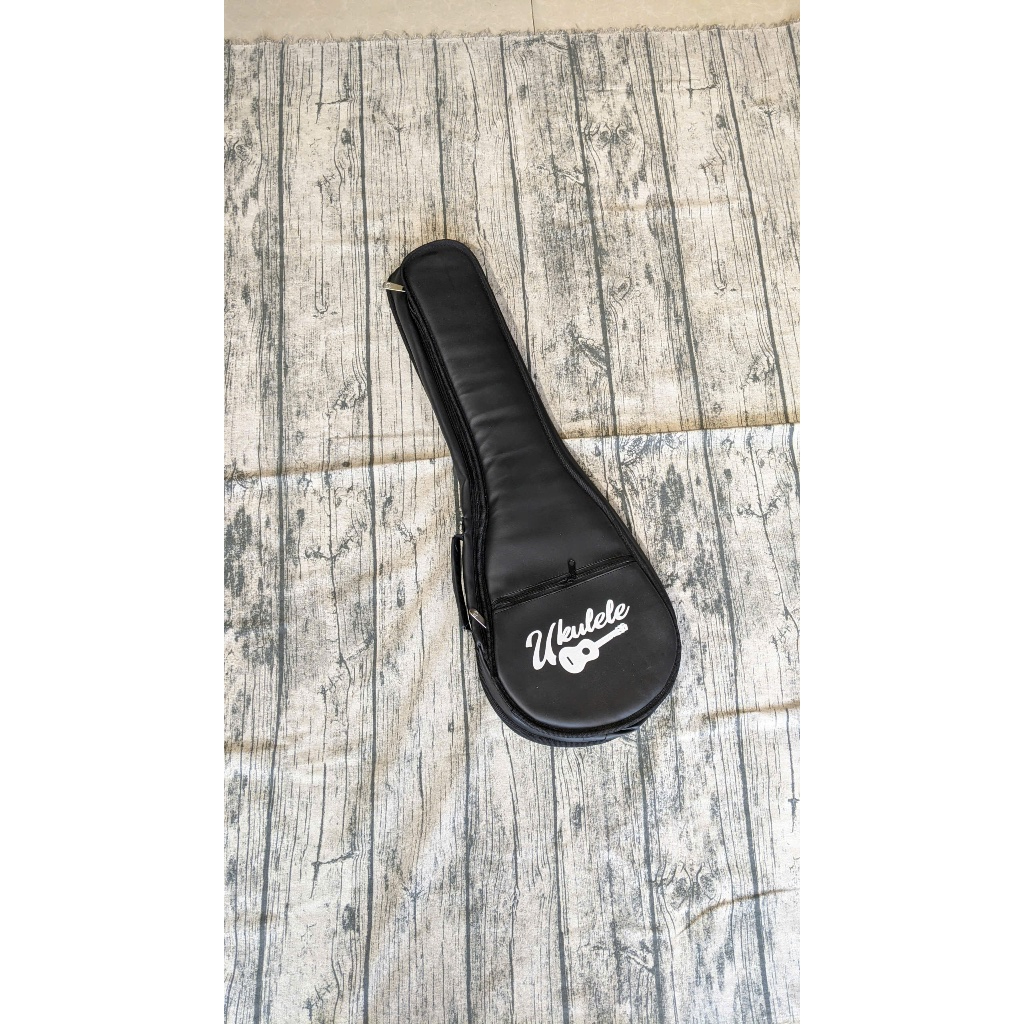 Bao Đàn Ukulele bằng da 3 lớp có dây đeo tiện lợi