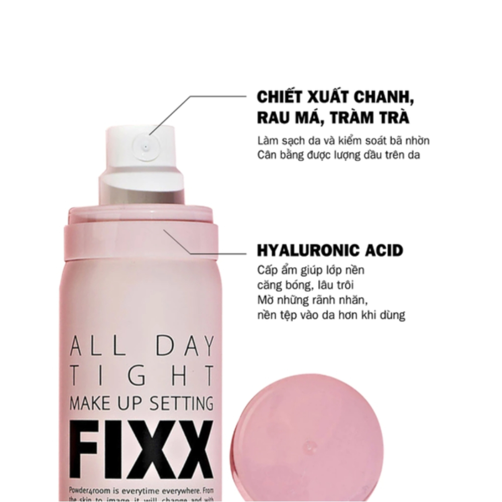 Xịt Khóa nền So’Natural Make Up Setting Fixx giúp lớp nền căng bóng, mịn lì | BigBuy360 - bigbuy360.vn