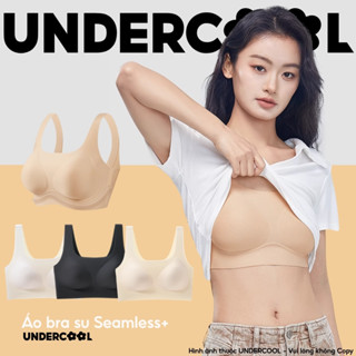 Áo Bra Nữ Có Mút Ngực UNDERCOOL Áo Ngực Áo Lót Bra Nữ Chất Su Mỏng Không Gọng Nâng Ngực Gom Quả Chống Xệ Thon Gọn AB48