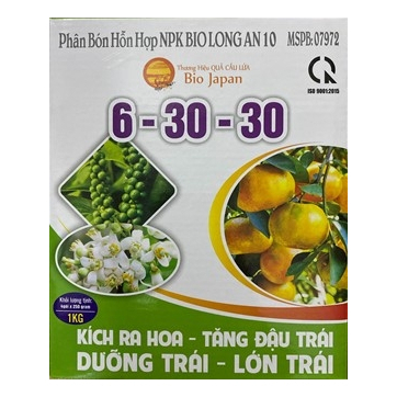Phân bón lá NPK 6-30-30 hộp 1kg- Dưỡng trái - Lớn trái