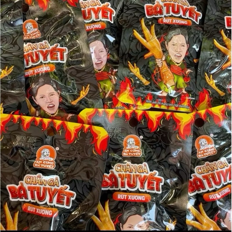 Combo 20 chân gà rút xương Ăn Cùng Bà Tuyết Tê tê cay cay