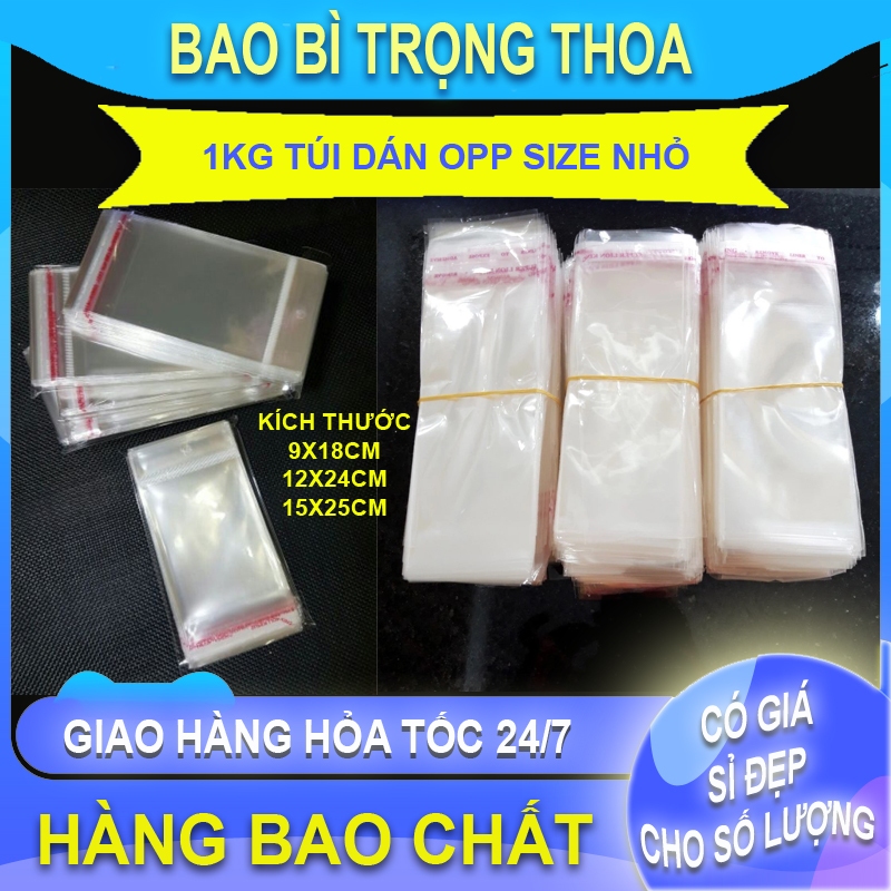 Túi opp dán miệng size nhỏ