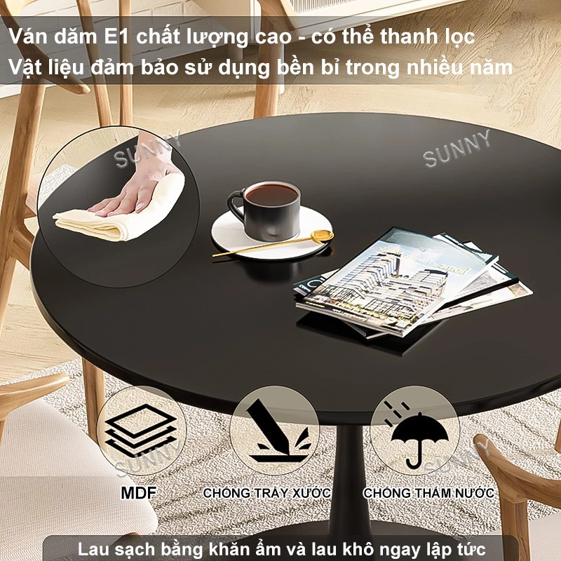 SUNNY Bàn Tròn Tulip Bắc Âu Hiện Đại - Tối Giản Chất Lượng Cao Decor Cafe | BigBuy360 - bigbuy360.vn