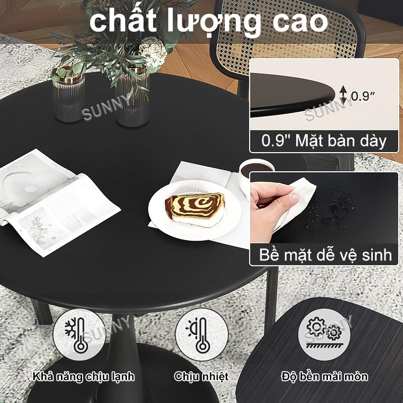 SUNNY Bàn Tròn Tulip Bắc Âu Hiện Đại - Tối Giản Chất Lượng Cao Decor Cafe | BigBuy360 - bigbuy360.vn