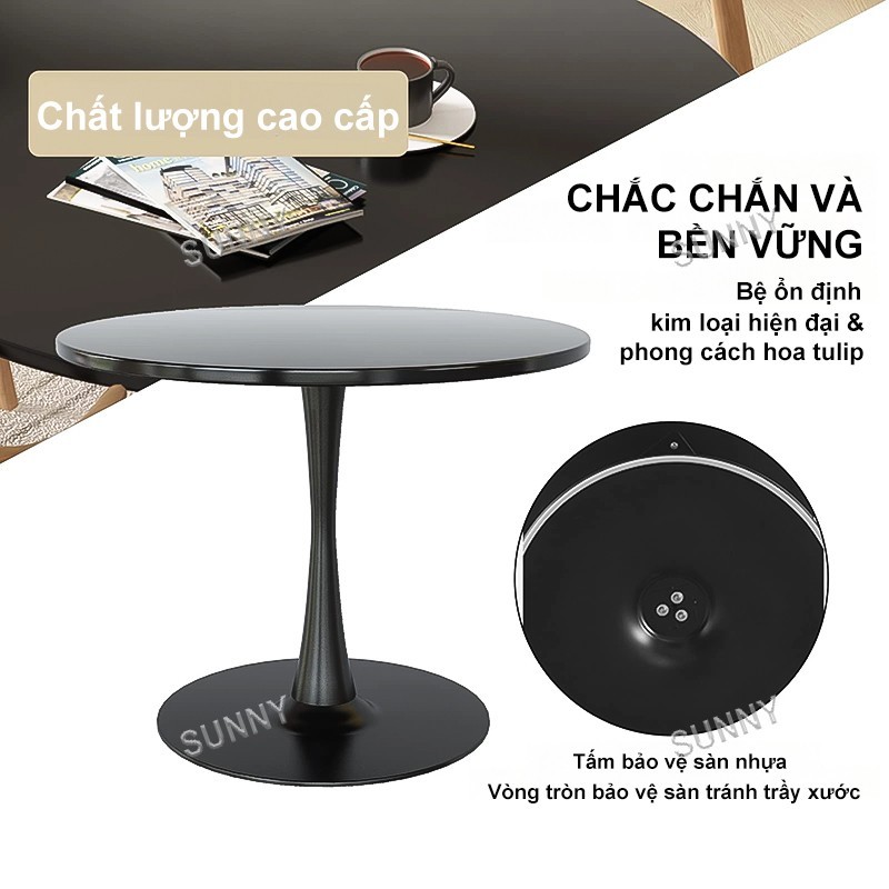 SUNNY Bàn Tròn Tulip Bắc Âu Hiện Đại - Tối Giản Chất Lượng Cao Decor Cafe | BigBuy360 - bigbuy360.vn