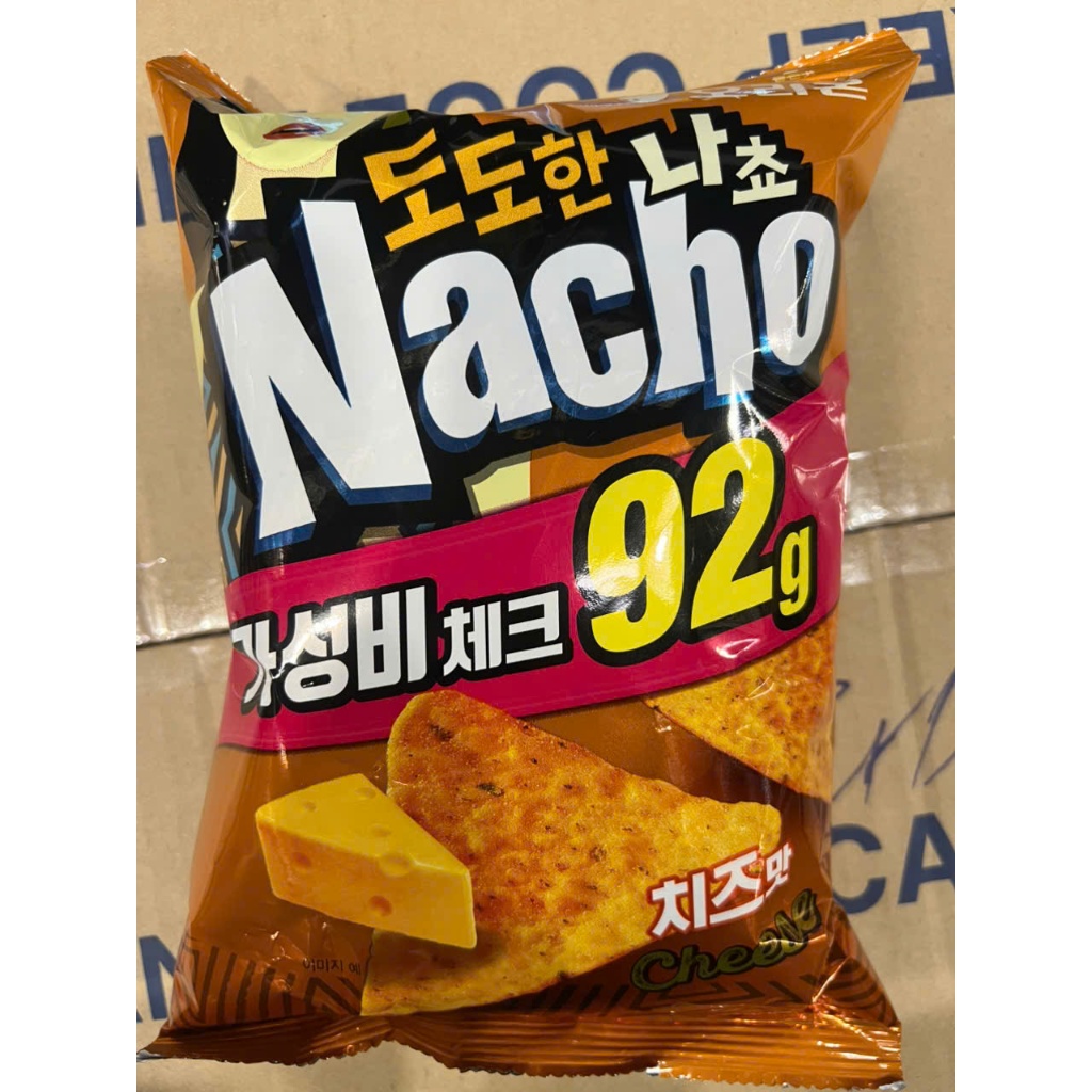Bimbim snack nacho vị phô mai hàn quốc 92G - 나쵸 치즈맛