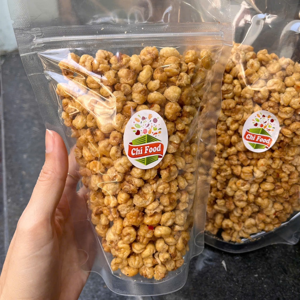 Bắp rang mặn, rang mắm ớt giòn cay túi zip 200g