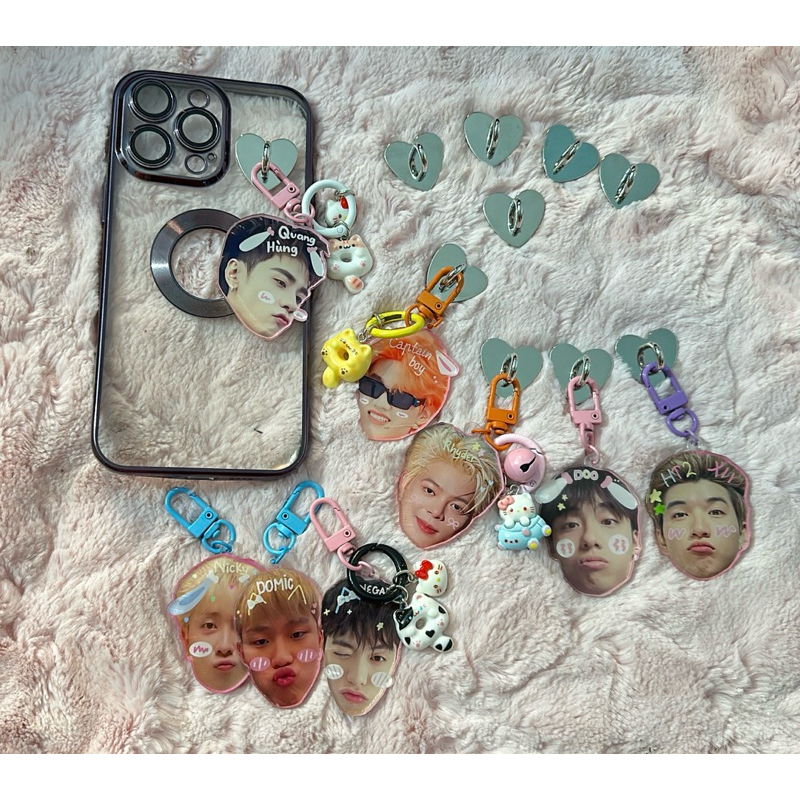 Keyring móc khoá gắn điện thoại anh trai say hi
