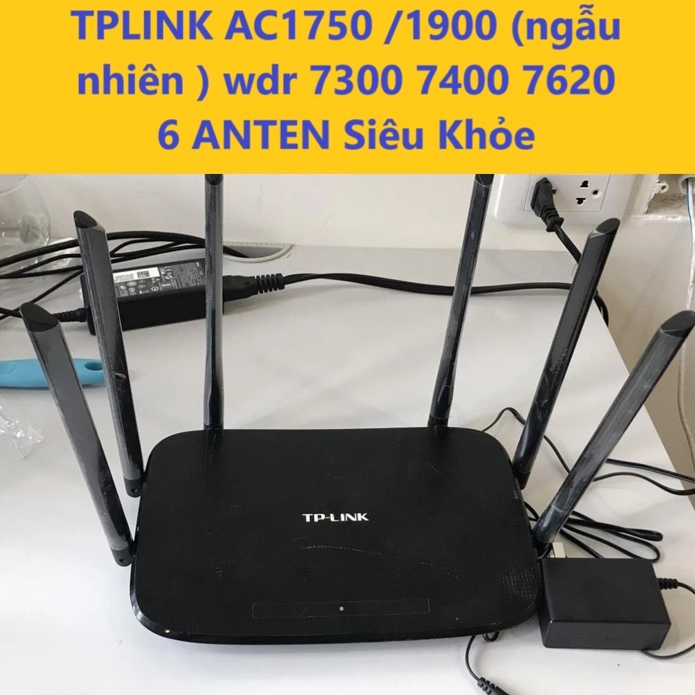 Bộ Phát WiFi TpLink 5 6 Râu  2 râu Xuyên Tường  - TPLINK WDR 7300 / 7400 / 7620  842N Băng Tần Kép  AC1750 chuẩn N 300M | BigBuy360 - bigbuy360.vn