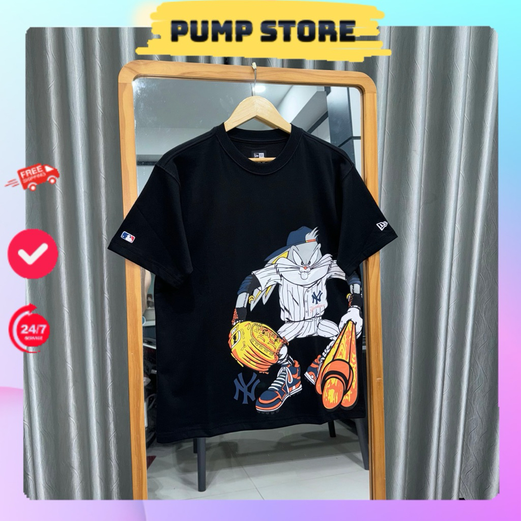 [ Auth ] Áo Thun New Era Bunny Đen Hàng Chính Hãng | Pump Store |