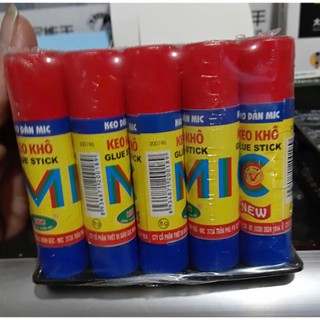 Hồ dán giấy Deli, Mic keo khô không độc hại bám dính tốt