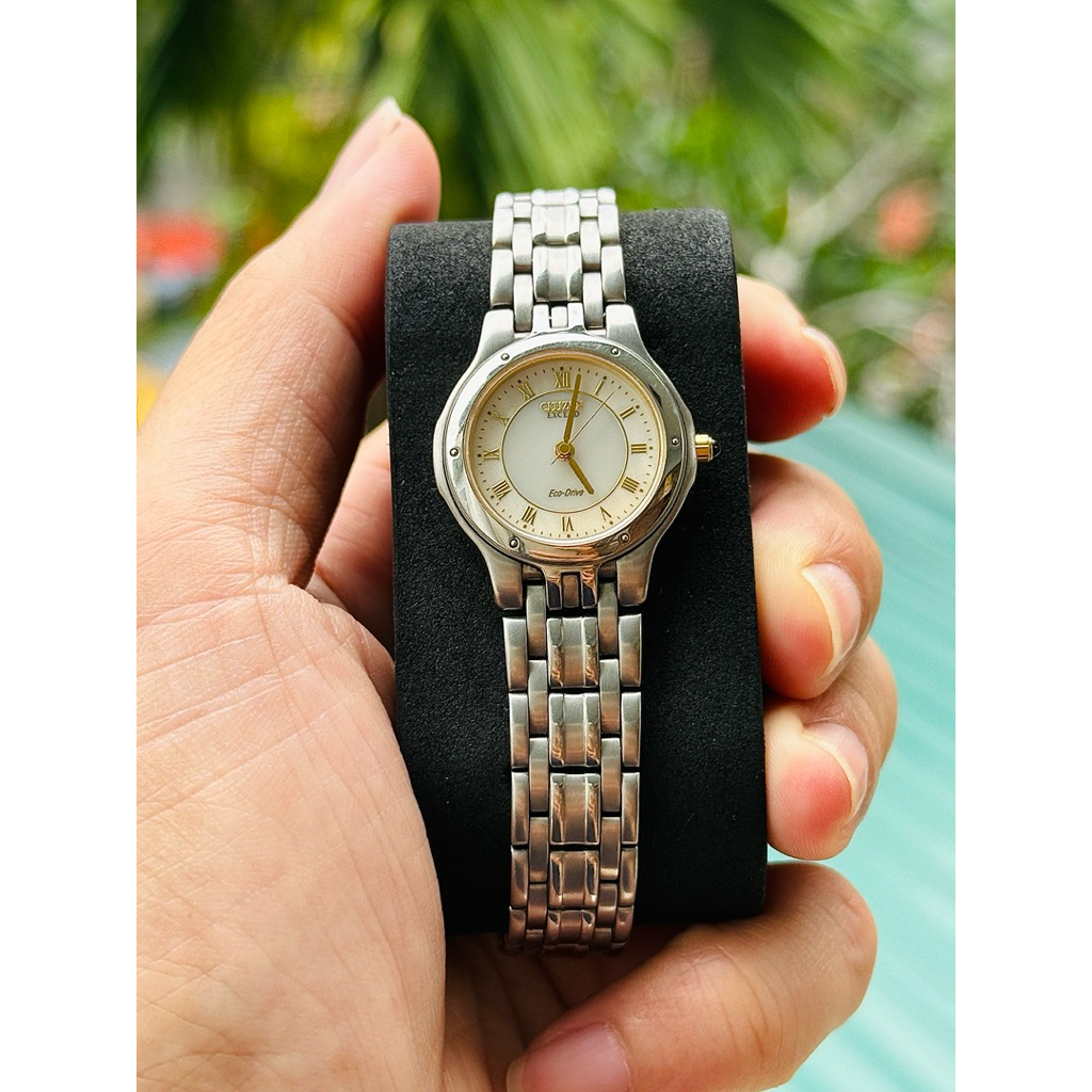 Đồng hồ Nữ Citizen Exceed Eco Drive Titanium pin năng lượng cao cấp, siêu nhẹ