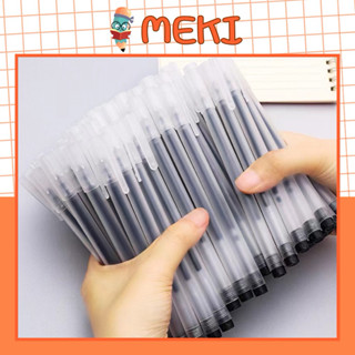 Combo 10 Bút Gel MEKI Bút Bi Nước Mực Gel Đen Xanh Đỏ Khô Nhanh Ngòi 0.5mm, Mực Đều, Nét Chữ Đẹp Đủ Màu