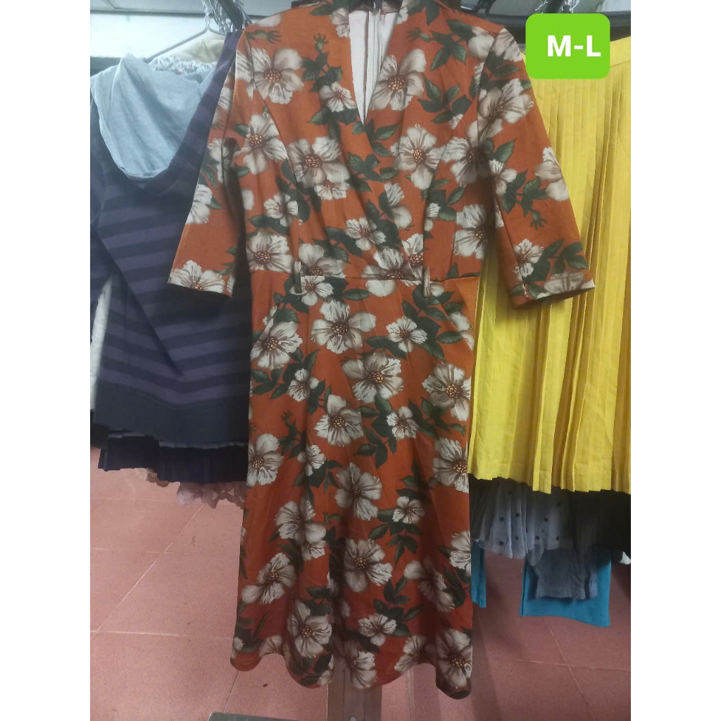áo đầm họa tiết hoa M-L MS32