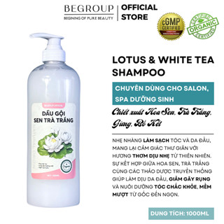   SIZE TO 1 LÍT - GIÁ SỈ SPA DƯỠNG SINH  DẦU GỘI SEN TRÀ TRẮNG - Hỗ trợ tóc mềm mượt thư giãn 