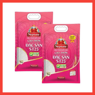 Túi Gạo St25 Plus Neptune túi 5kg - Dẻo thơm đặc biệt - Hàng chính hãng