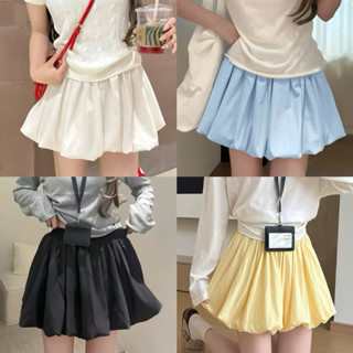 Chân váy bồng bí chất gió su cạp chun co giãn, có lót quần