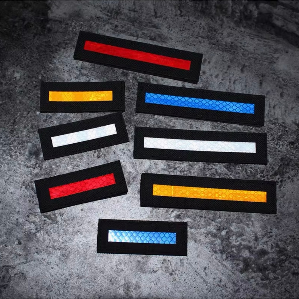 Patch_velcro phản quang đi đêm dán ba lô_túi xách