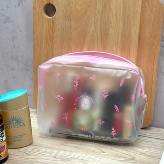 Túi đựng mỹ phẩm, đồ trang điểm mini trong suốt Seiwapro hàng Nhập từ Nhật Bản