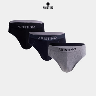 Quần lót nam ARISTINO dáng briefs đơn giản, thiết kế cạp chun cao cấp, co giãn thoải mái - ABF03707