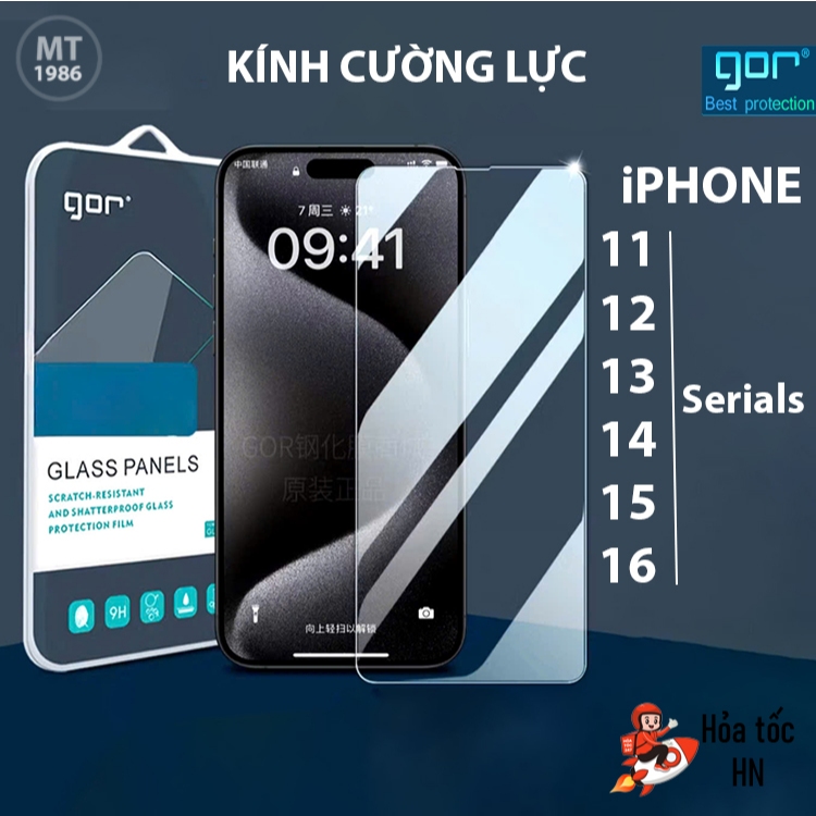 Kính Cường Lực GOR IPHONE 17 Pro Max 17/ 17 Pro 18 Pro Max 18 18 PRO 18 Air 12 Pro Max 11/ 13/ 14/ 1
