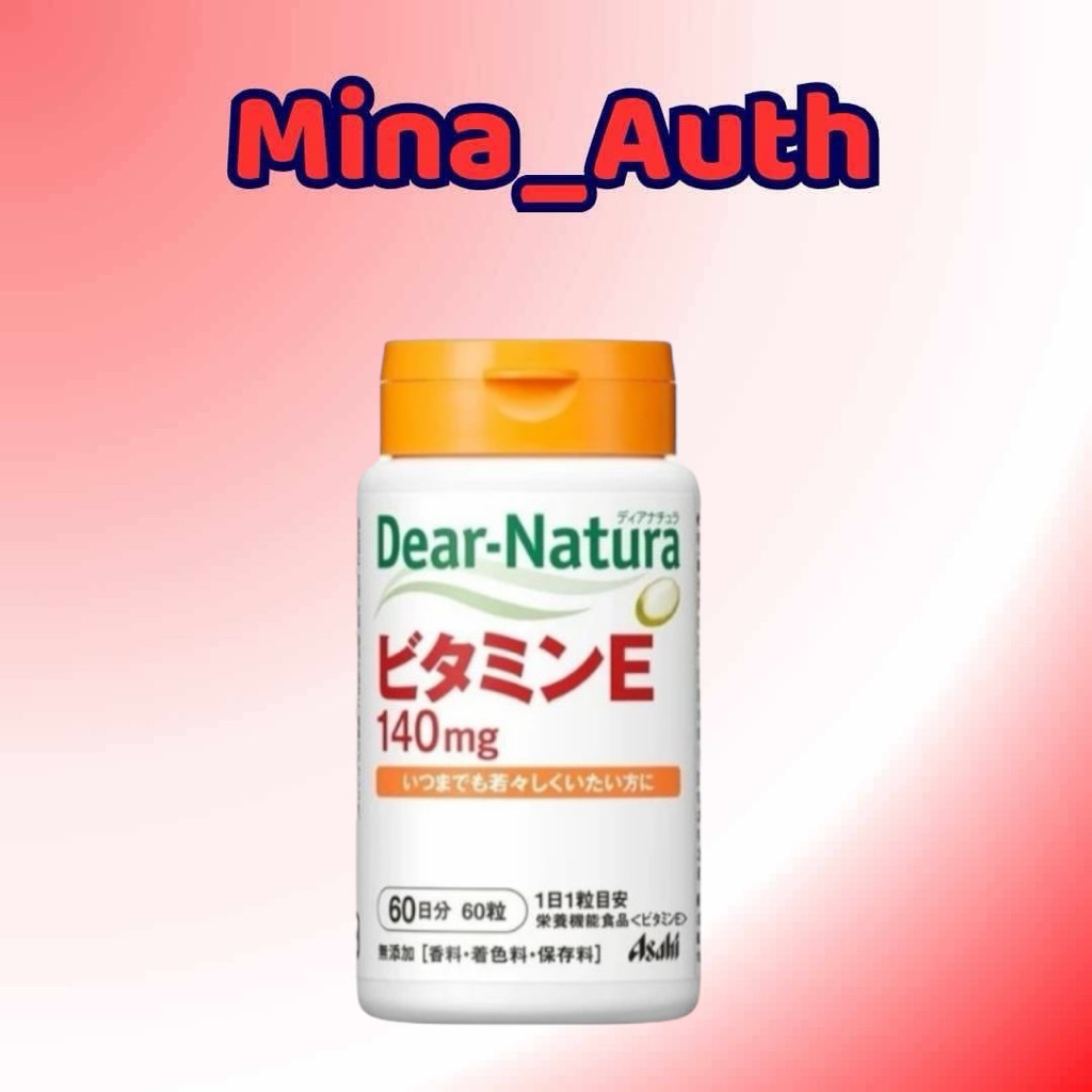 Vitamin E Hữu Cơ Asahi - Dear Nature 60 viên Nhật Bản