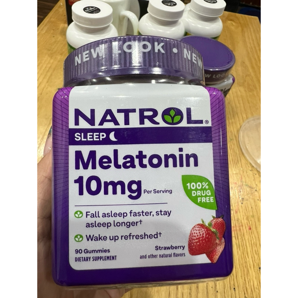 🍓KẸO NGỦ DINH DƯỠNG - NATROL GUMMIES MELATONIN 10MG