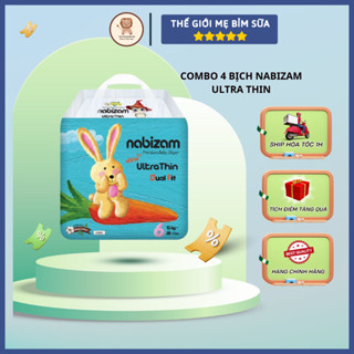 [Thế Giới Mẹ Bỉm Sữa] 1 bịch bỉm NABIZAM UltraThin mềm mại êm mỏng, thấm hút tốt cho bé - thegioimebimsua