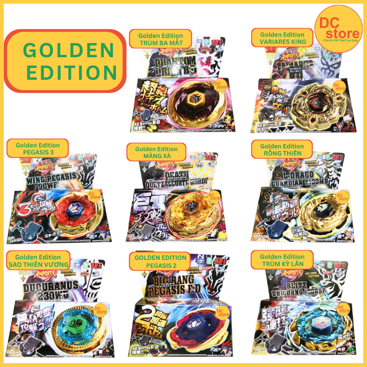 [Golden Edition] Con Quay Vô Cực Phiên Bản Vàng - Mẫu Đặc Biệt Cho Bé Trai Yêu Thích Chơi Con Quay