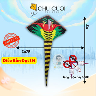   TẶNG 100M DÂY  Diều rắn đại - Diều Thả Ngoài Trời Đa Dạng Mẫu Mới 2025 Mã 01 