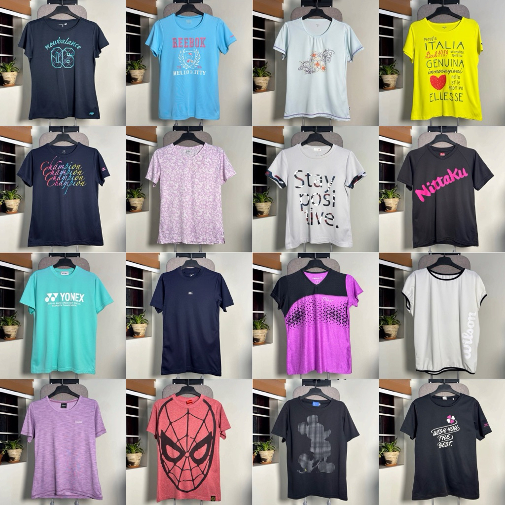 Áo Thun Thể Thao Yonex, Mizuno, Fila, Uni.. Nữ 2hand