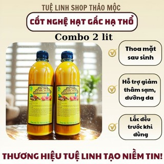 500ml cốt nghệ hạt gấc Tuệ Linh thoa mặt sau sinh