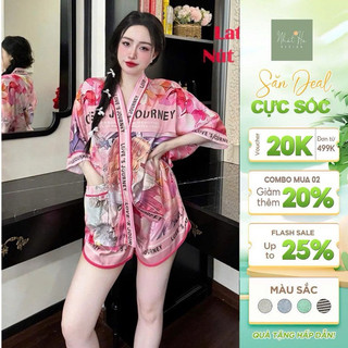 Bộ đùi fom dơi mặc nhà thoải mái chất lụa latin mềm mịn mát tay