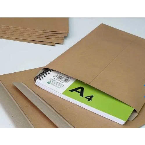 LỐC 10 CÁI Bao bì thư giấy kraft xi măng A4 không cột dây