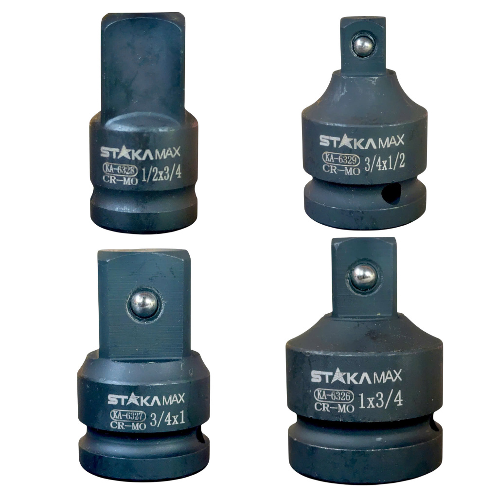 Đầu chuyển đổi khẩu từ 1/2 ra 3/4, 3/4 ra 1/2, 3/4 ra 1", 1" ra 3/4 Staka, Thép Cr-Mo cứng cáp