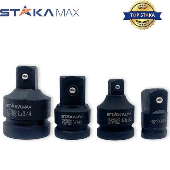 Đầu chuyển đổi tuýp từ 1/2 ra 3/4, 3/4 ra 1/2, 3/4 ra 1", 1" ra 3/4 Staka, Thép Cr-Mo cứng cáp