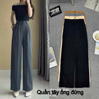 Quần Tây nữ ống đứng Bigsize 55-90kg lưng chun tôn dáng sang chảnh Ms9019
